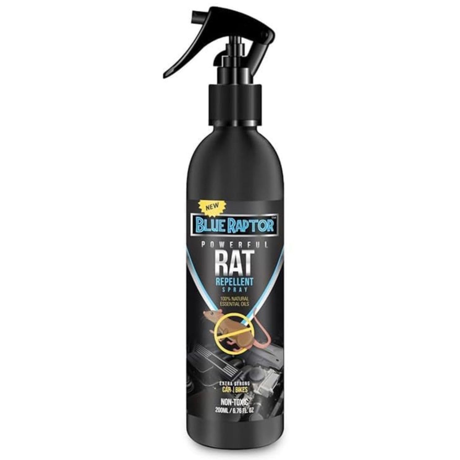BlueRaptor™ Rat Repellent Spray (Pack of 2) – 100% Natural No Killing Rat Protection for Home, Car&Bike|🐀🚫✨