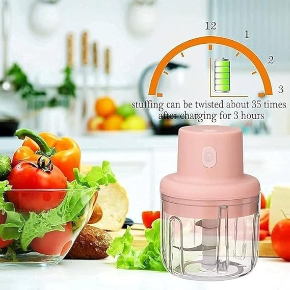 🍅✨ Smart Electric Mini Chopper 250ml – Chop Anything in Seconds, Anywhere!