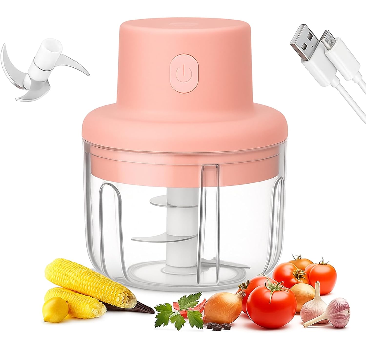 🍅✨ Smart Electric Mini Chopper 250ml – Chop Anything in Seconds, Anywhere!